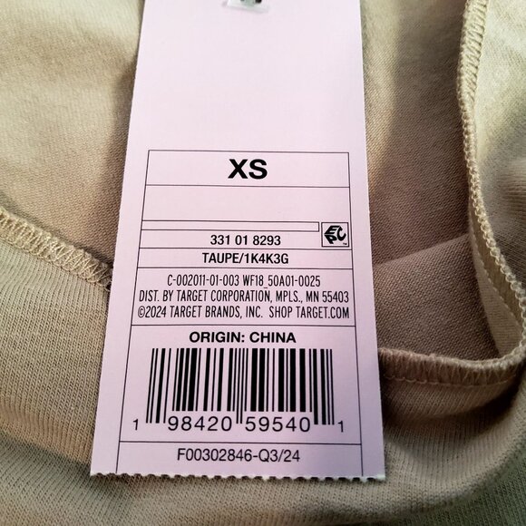 Wild Fable Elegant Taupe hue Long Sleeve Top Soft and breathable fabric  Size XS - Picture 4 of 7